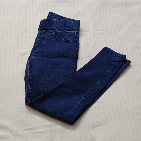 BARE DENIM Blue Solid Ankle-Length Casual Women Skinny Fit Jeggings - Picture 3 of 11